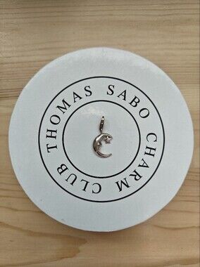 Thomas Sabo Silver Crescent Moon and Star Charm Pendant